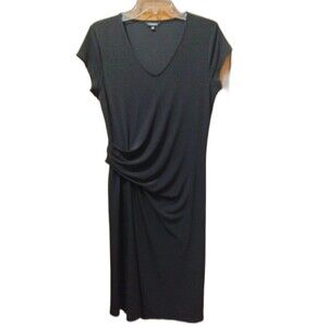 J. Peterman size 6 Dress -Black Cap Sleeve